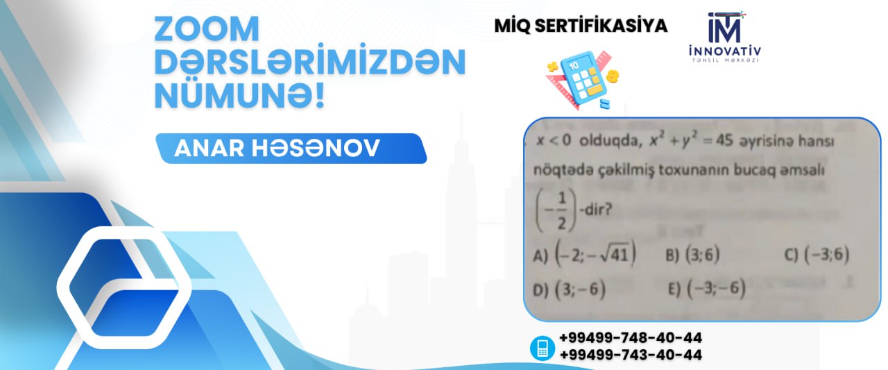 ZOOM DƏRSLƏRİMİZDƏN NÜMUNƏ