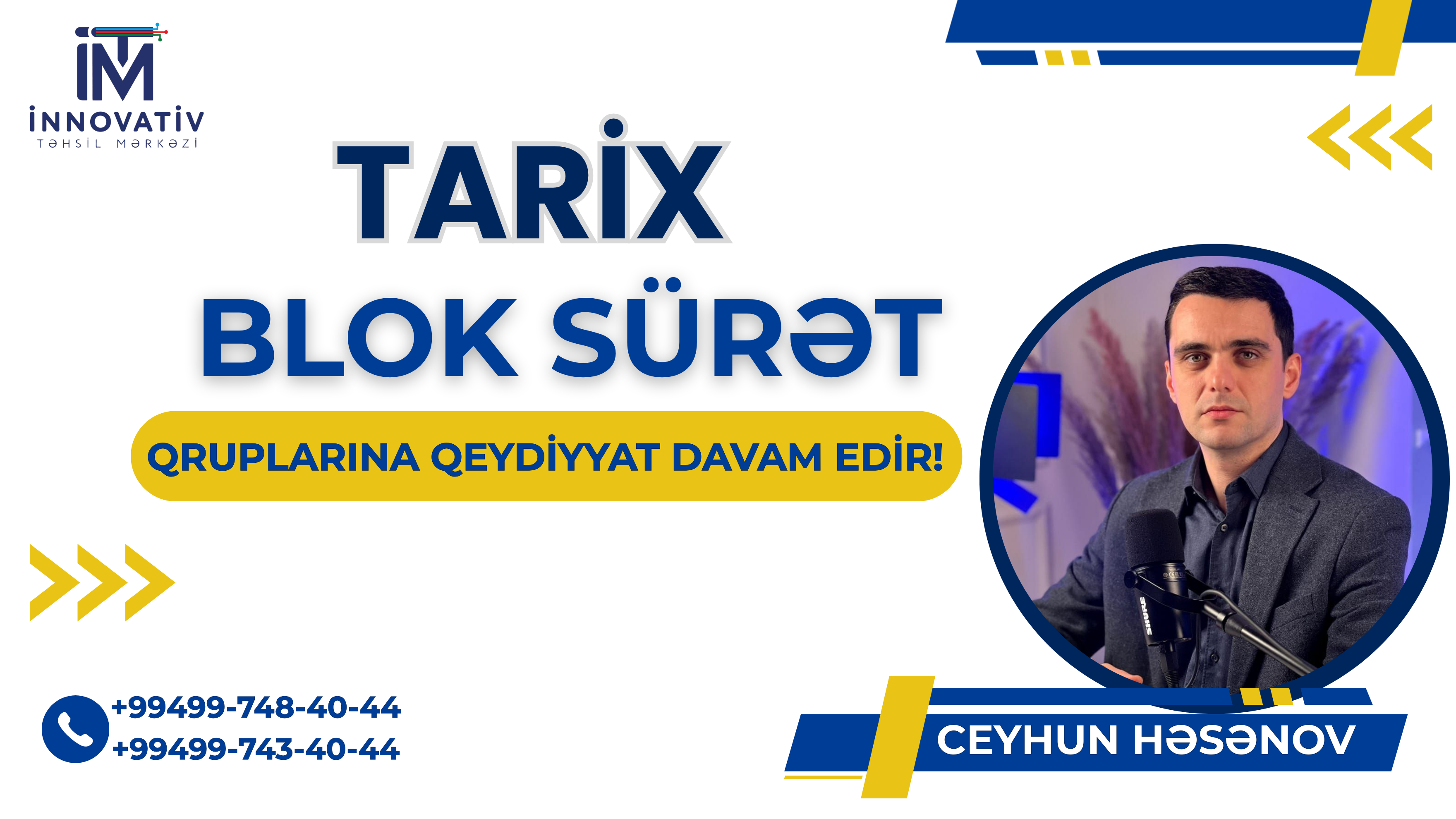 TARİX FƏNNİ ÜZRƏ SÜRƏT QRUPLARINA QEYDİYYAT DAVAM EDİR!