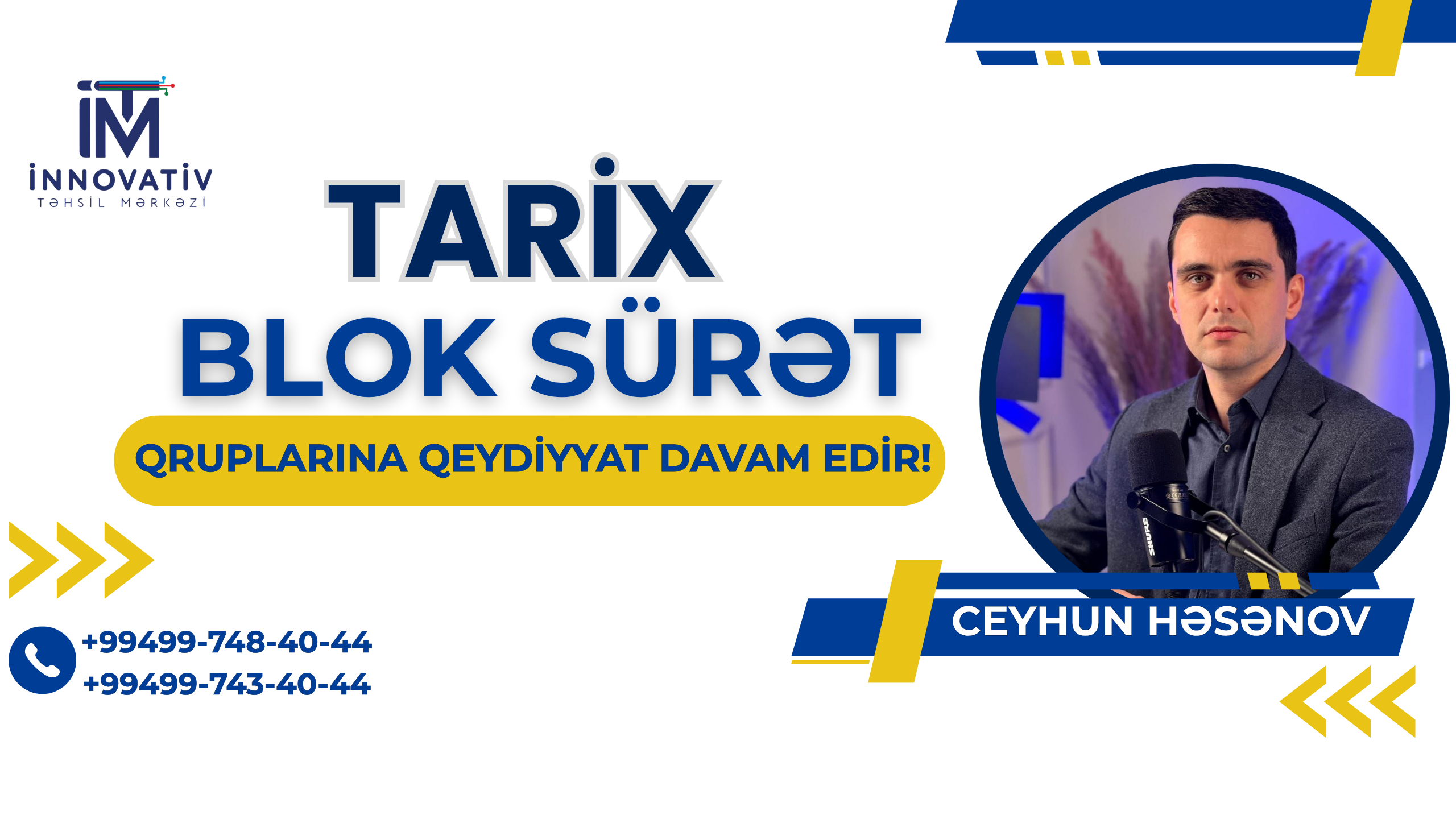 TARİX FƏNNİ ÜZRƏ SÜRƏT QRUPLARINA QEYDİYYAT DAVAM EDİR!